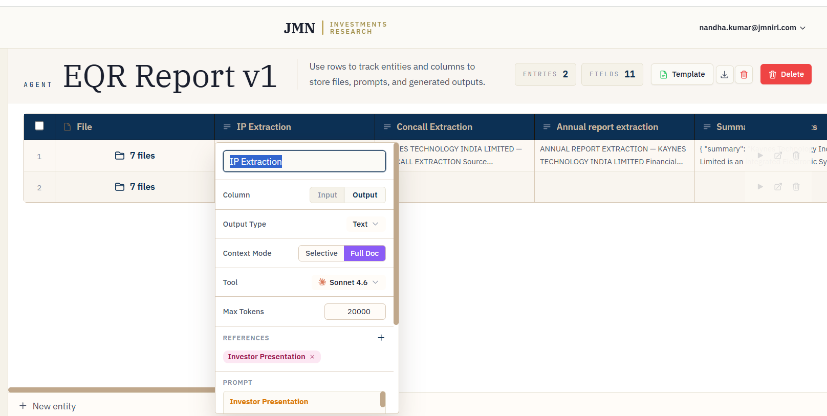 Adding an output property with a prompt box